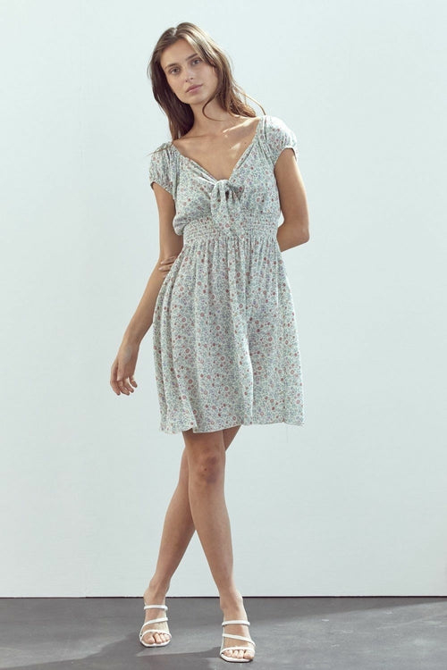 ARROW Bow Tie Sleeve Floral Emma Dress
