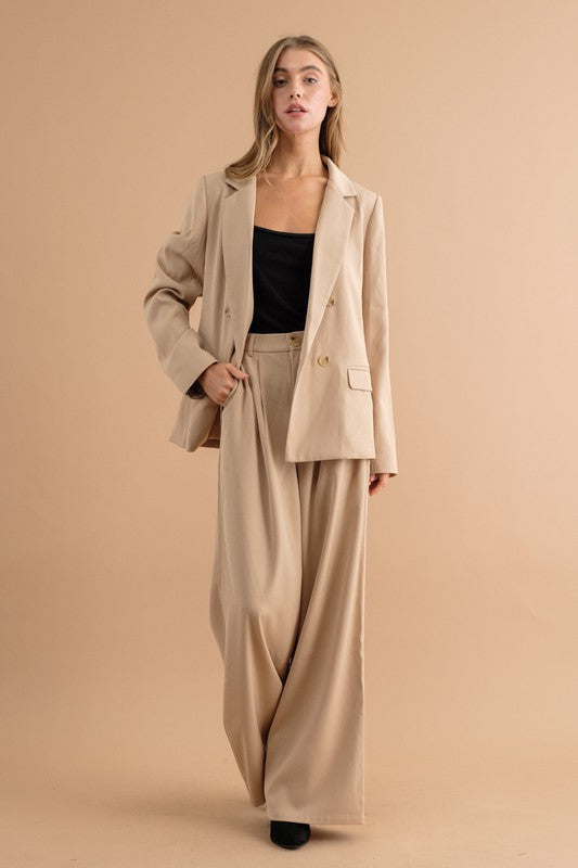 Noir Tailored Wide Leg Trouser