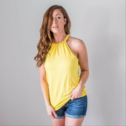 Halter Neck Keyhole Cami