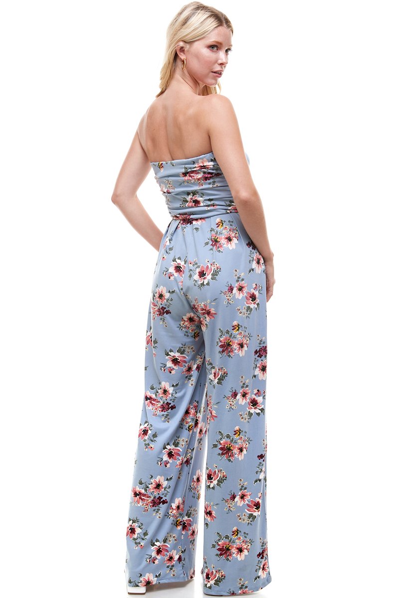 ARROW Floral Strapless Jumpsuit