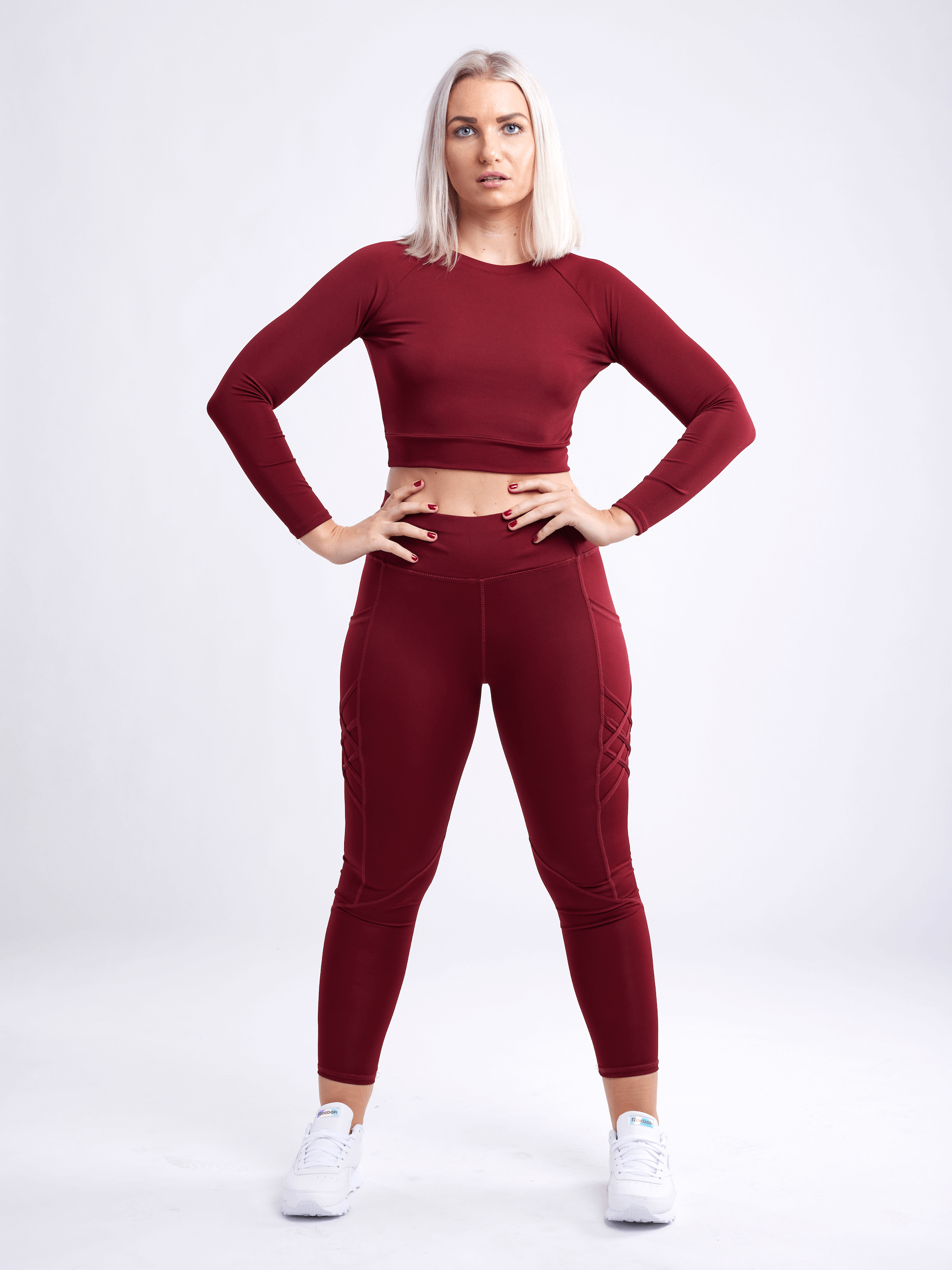 Kimberly Long-Sleeve Crop Top