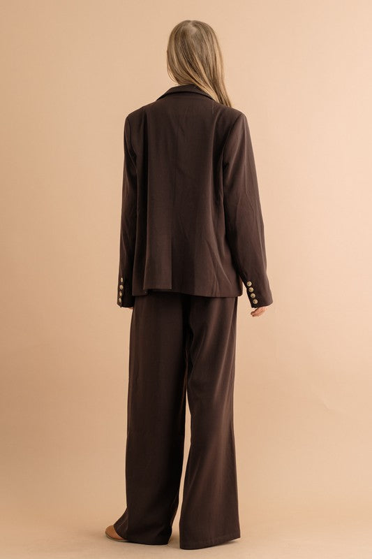 Noir Tailored Wide Leg Trouser