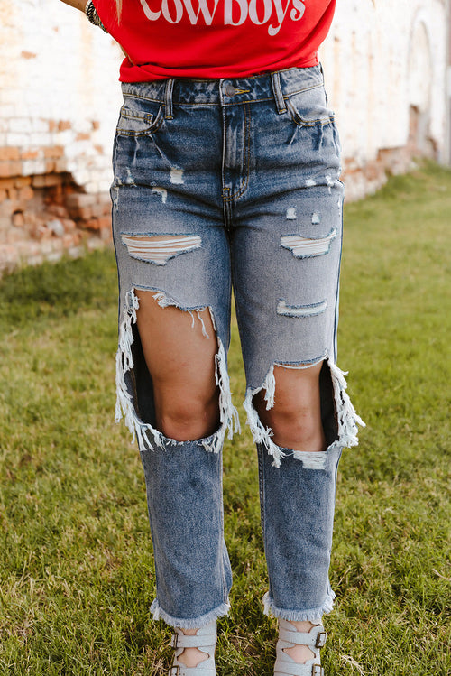 Amari Mendez High Waist Boyfriend Jeans