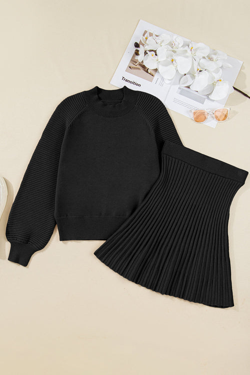 Golden Hour Knit Skirt Set