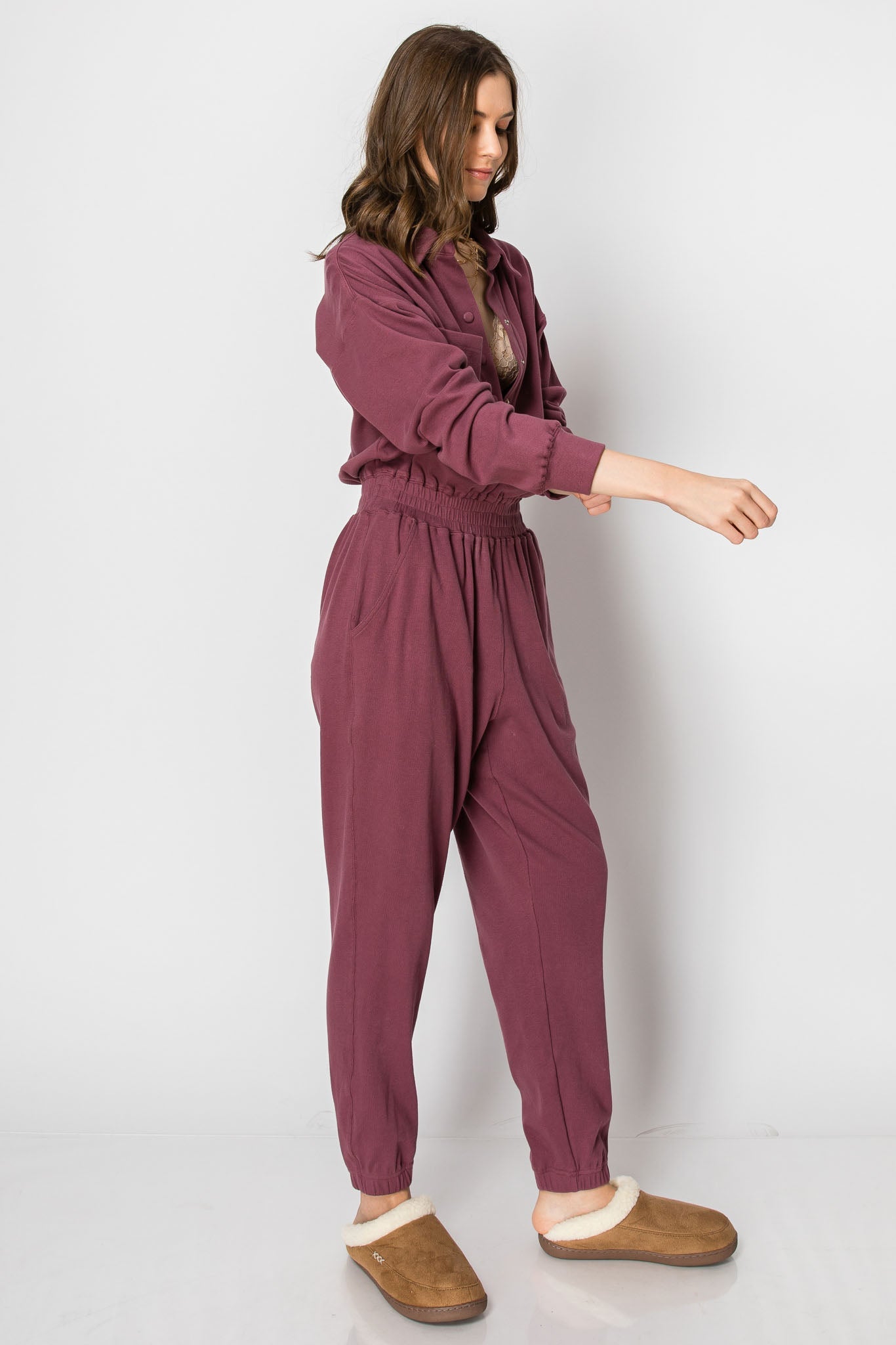 Amelia Harper Snap Button Jumpsuit