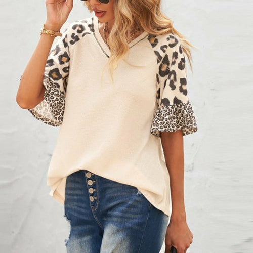 Vixen Leopard Sleeve Top