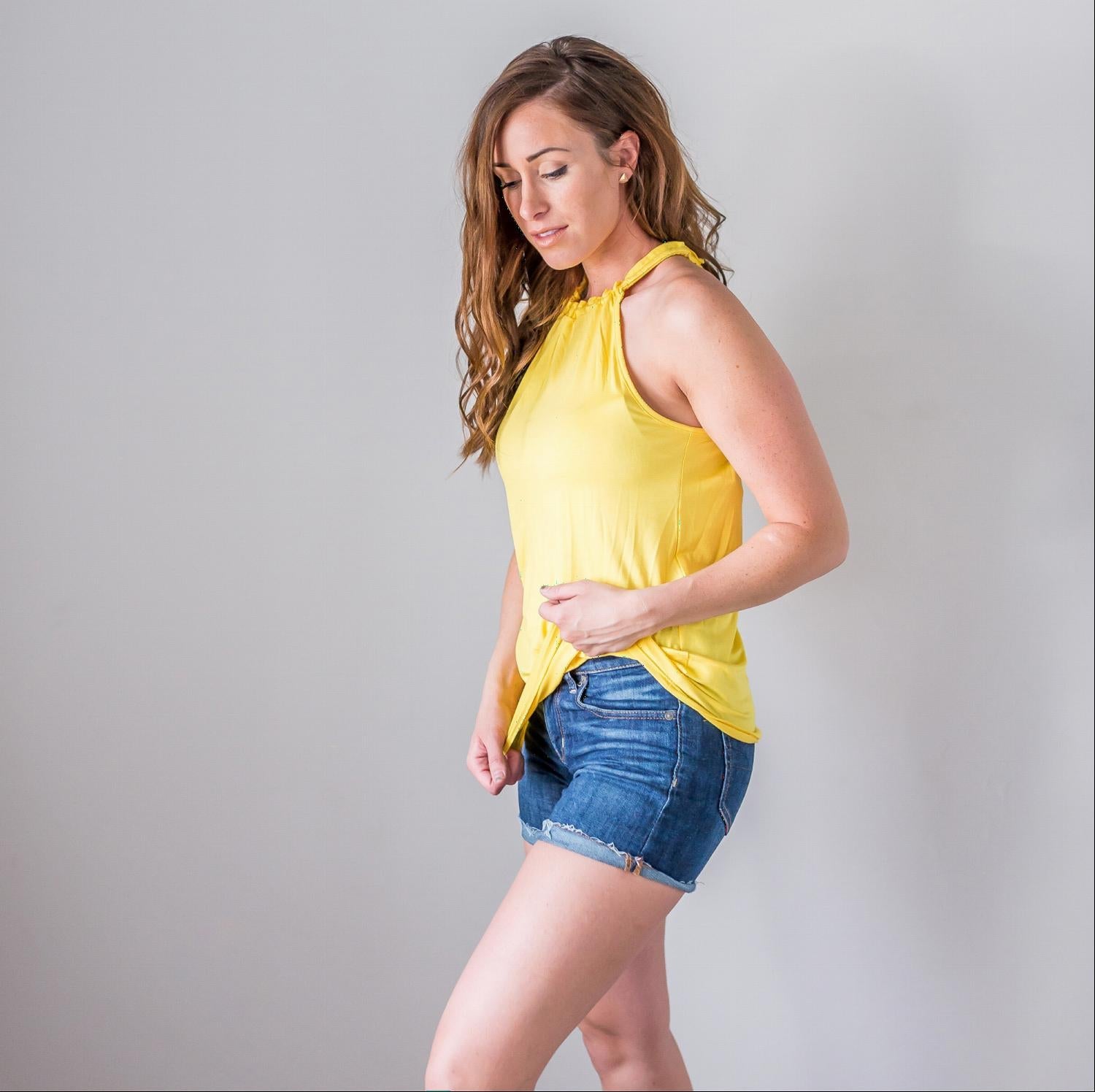 Halter Neck Keyhole Cami