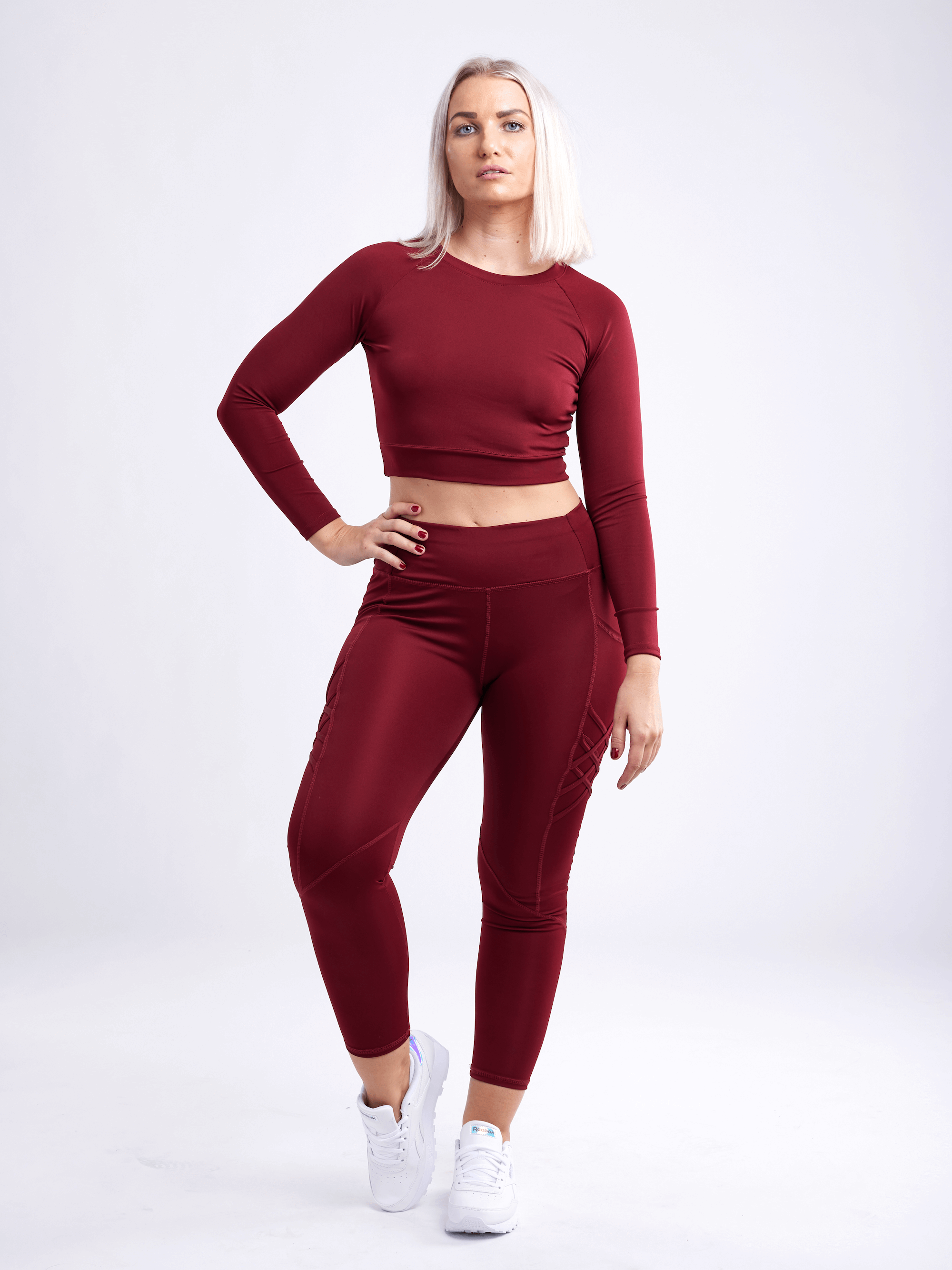 Kimberly Long-Sleeve Crop Top