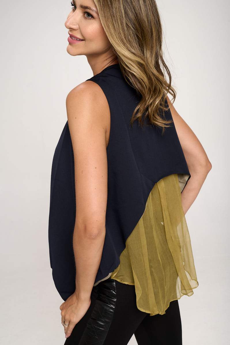 Lennox Layered Button Vest