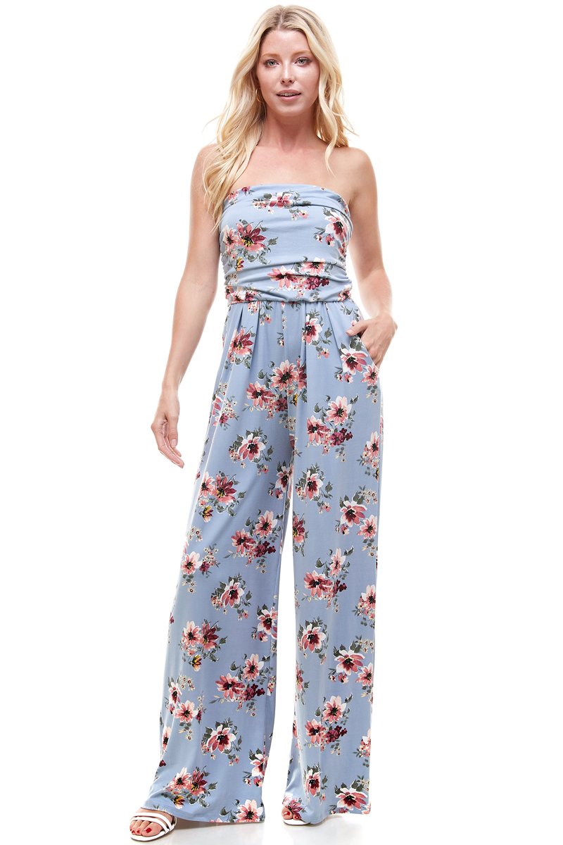 ARROW Floral Strapless Jumpsuit