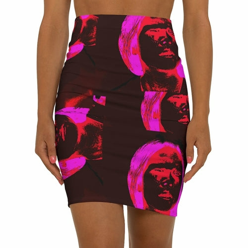 Tammy Scott Art Bodycon Skirt