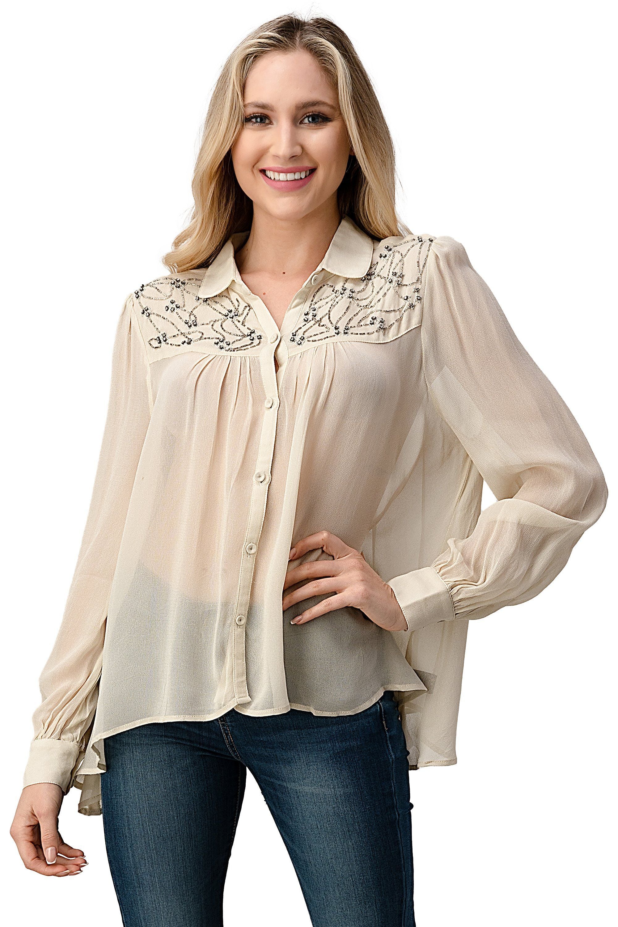ARROW Embroidered Button-Up