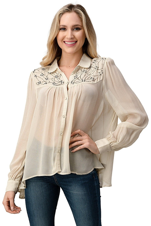 ARROW Embroidered Button-Up
