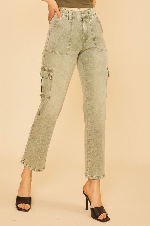 Parker Utility Straight Leg Cargo Jeans