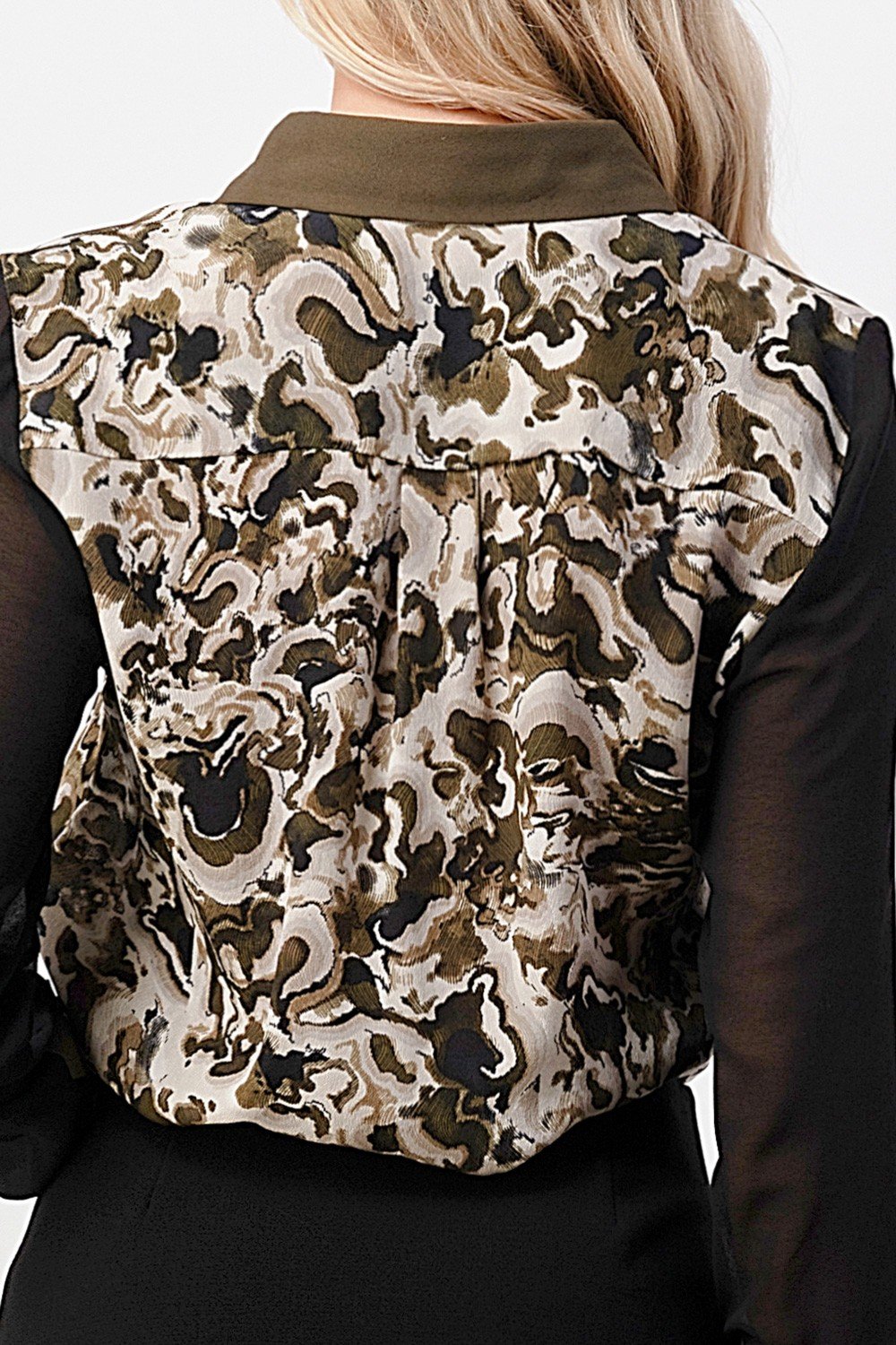 ARROW Marble Button-Up Blouse