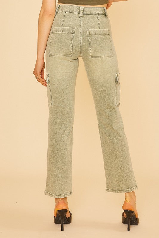 Parker Utility Straight Leg Cargo Jeans