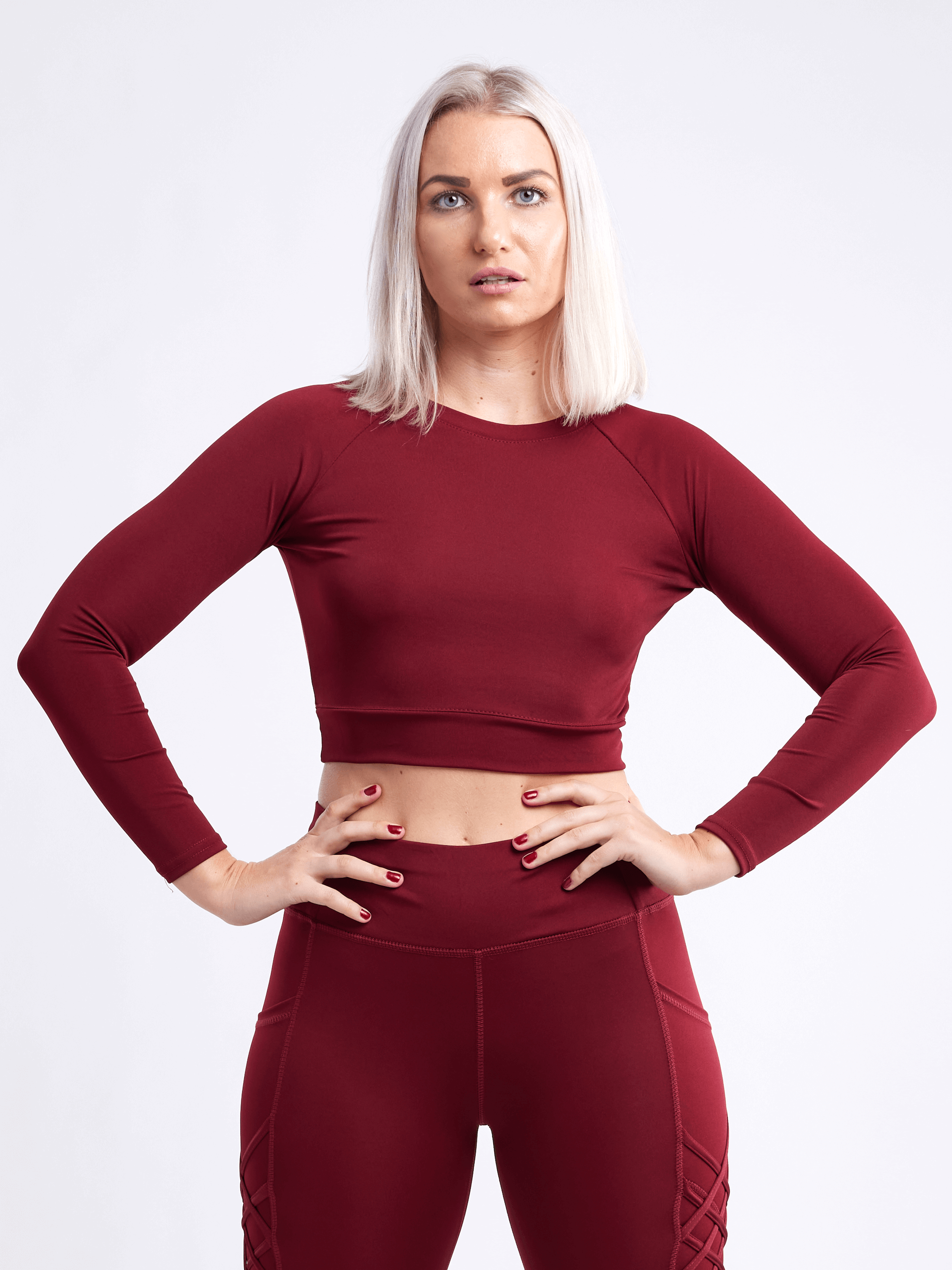 Kimberly Long-Sleeve Crop Top