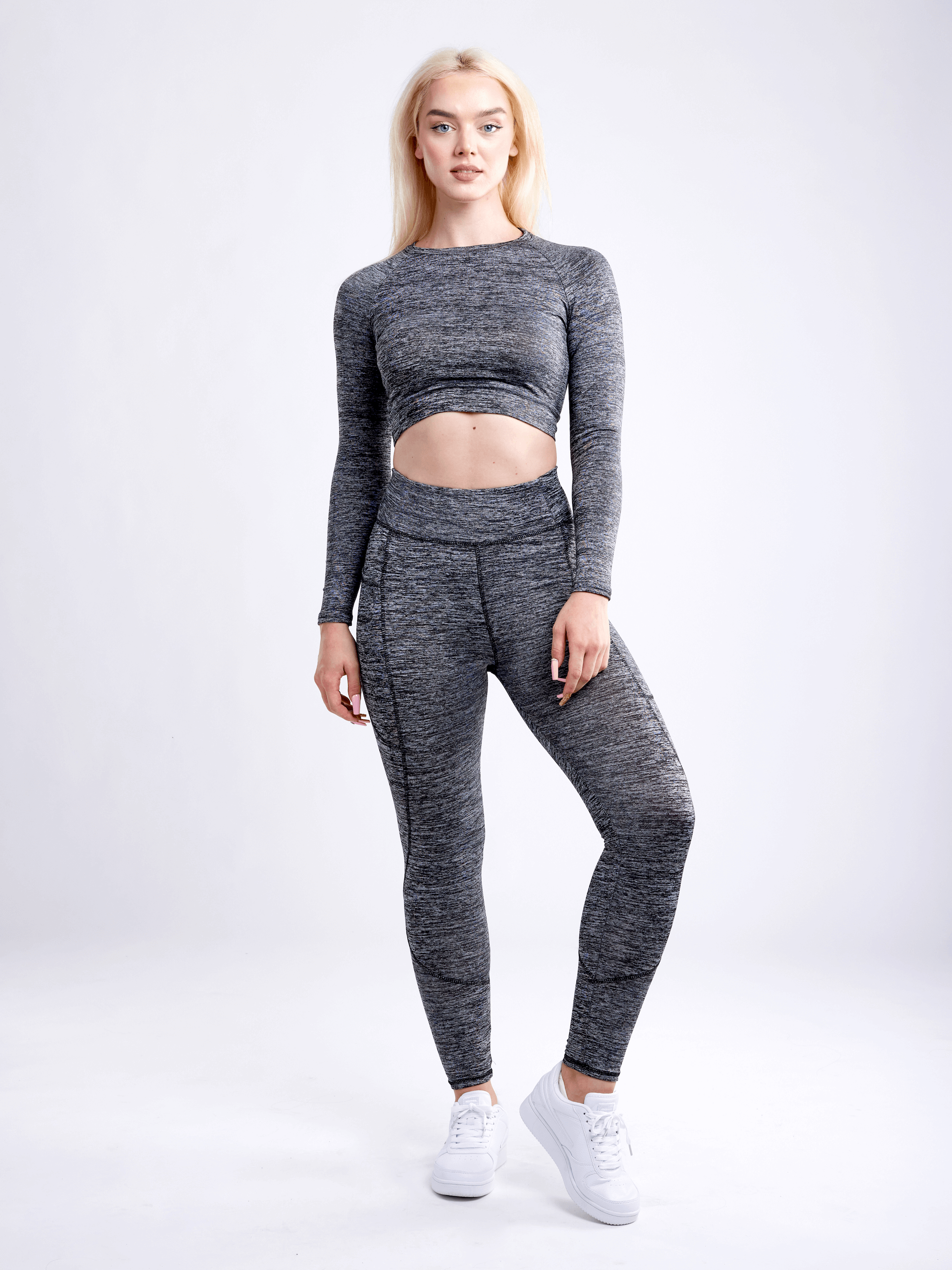 Kimberly Long-Sleeve Crop Top