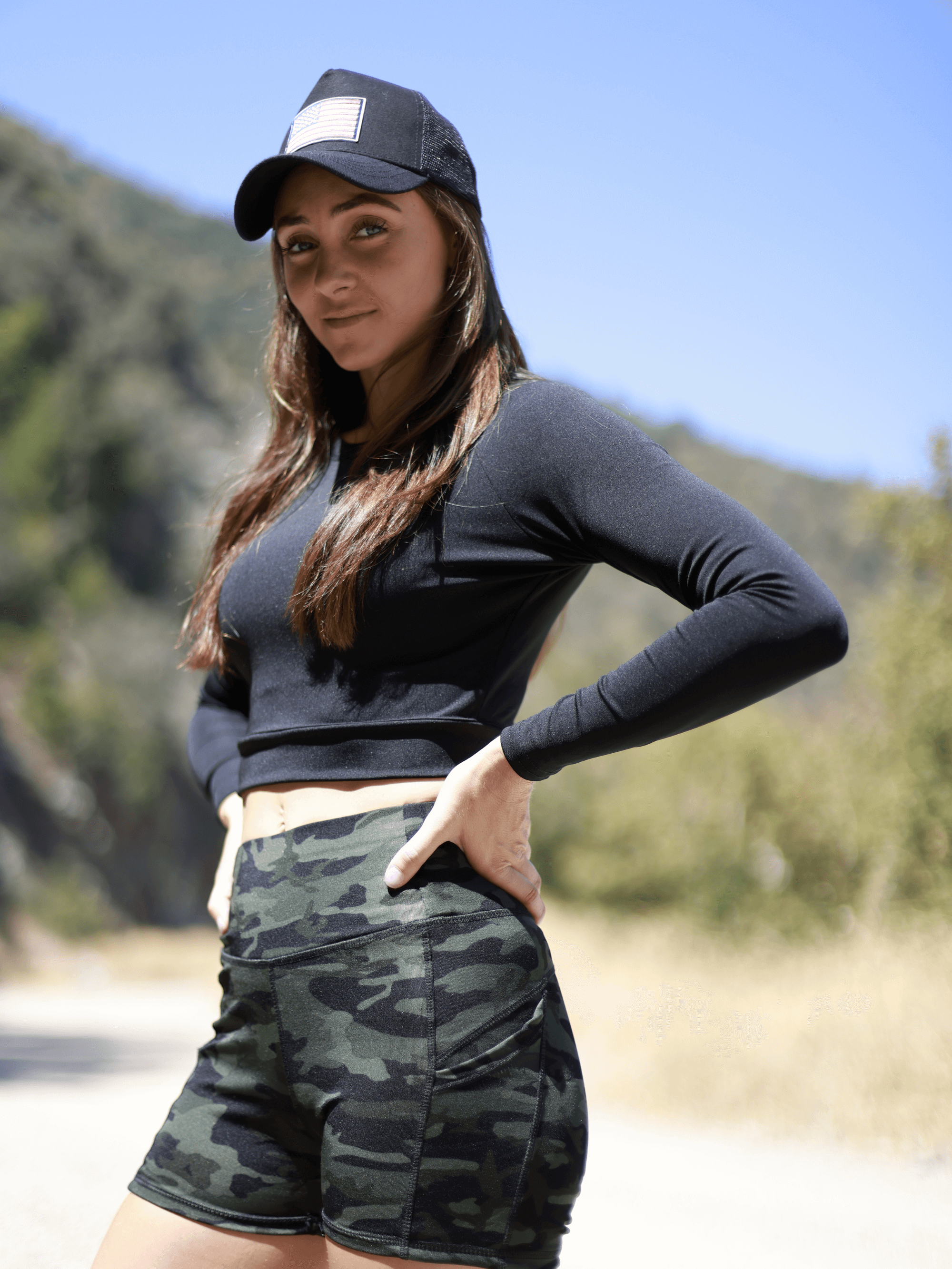 Kimberly Long-Sleeve Crop Top