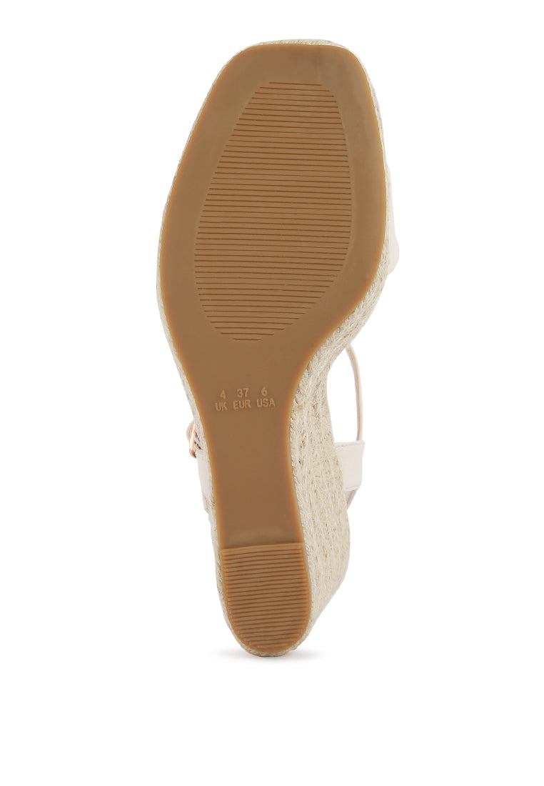 Lisa Augie Woven Wedge Sandals