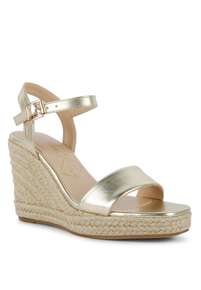 Lisa Augie Woven Wedge Sandals