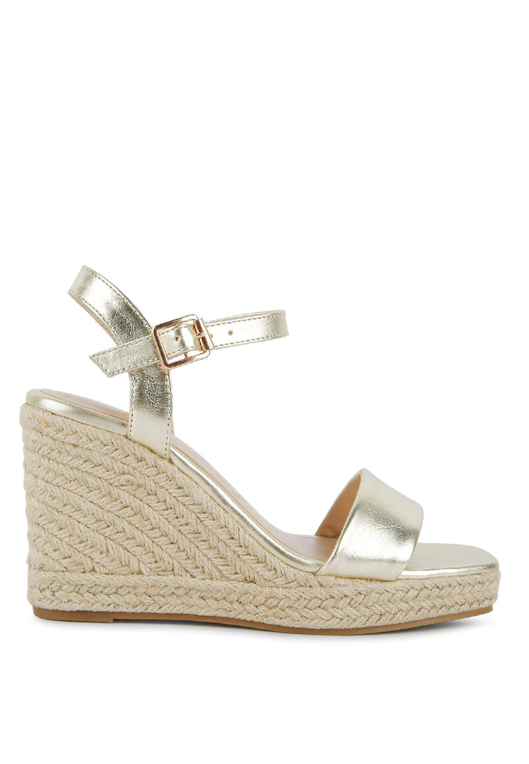 Lisa Augie Woven Wedge Sandals