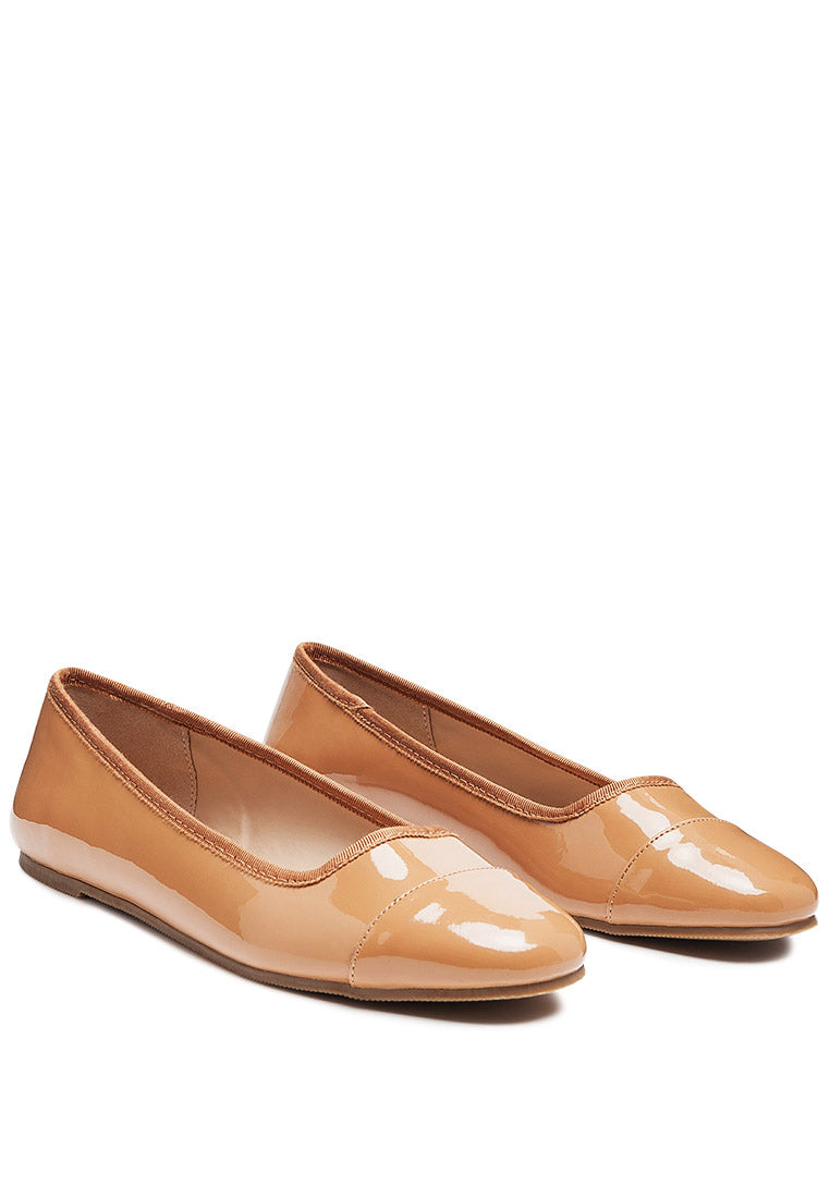 Camella Round Toe Ballerina Flats