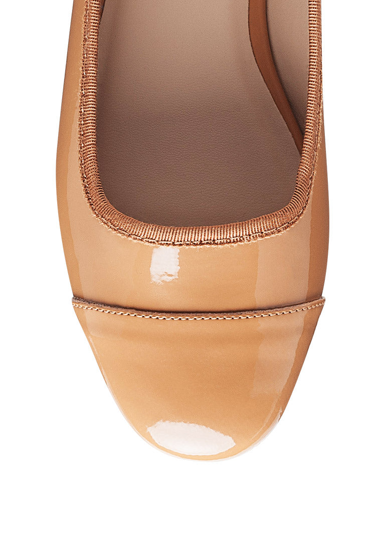 Camella Round Toe Ballerina Flats