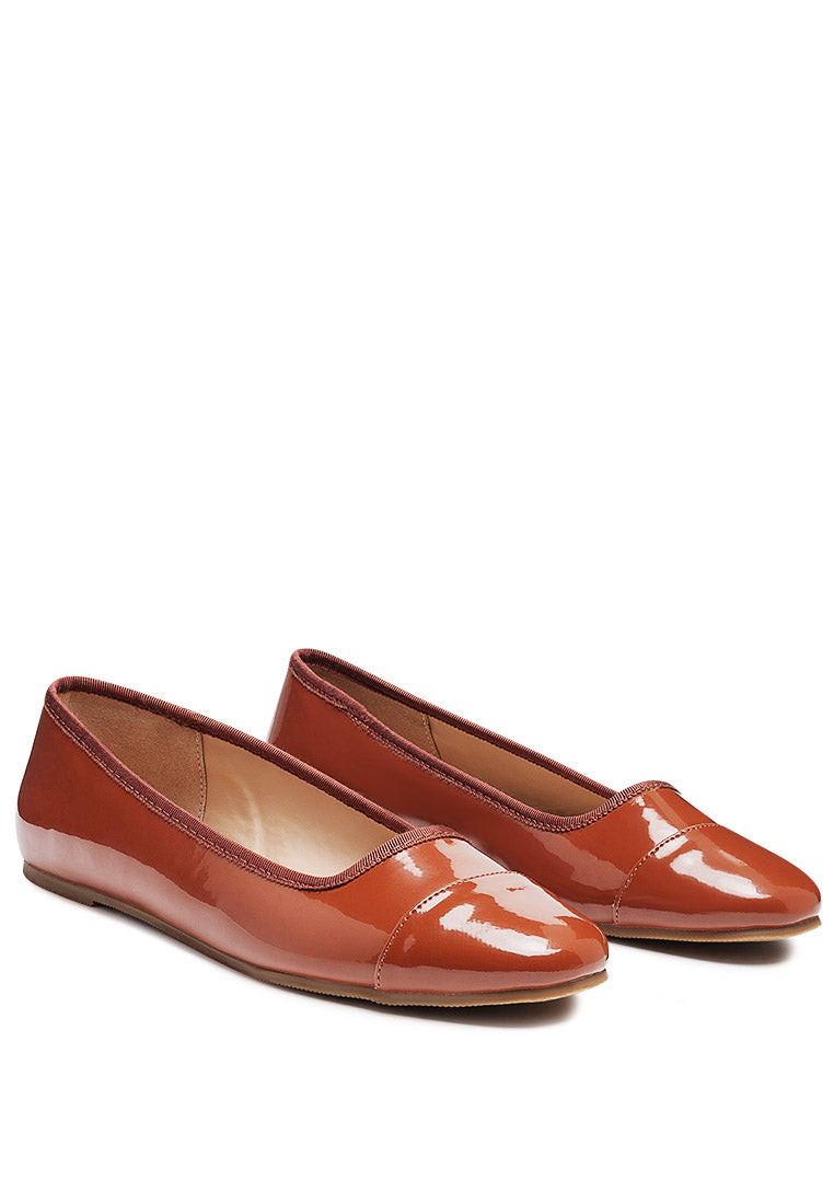 Camella Round Toe Ballerina Flats