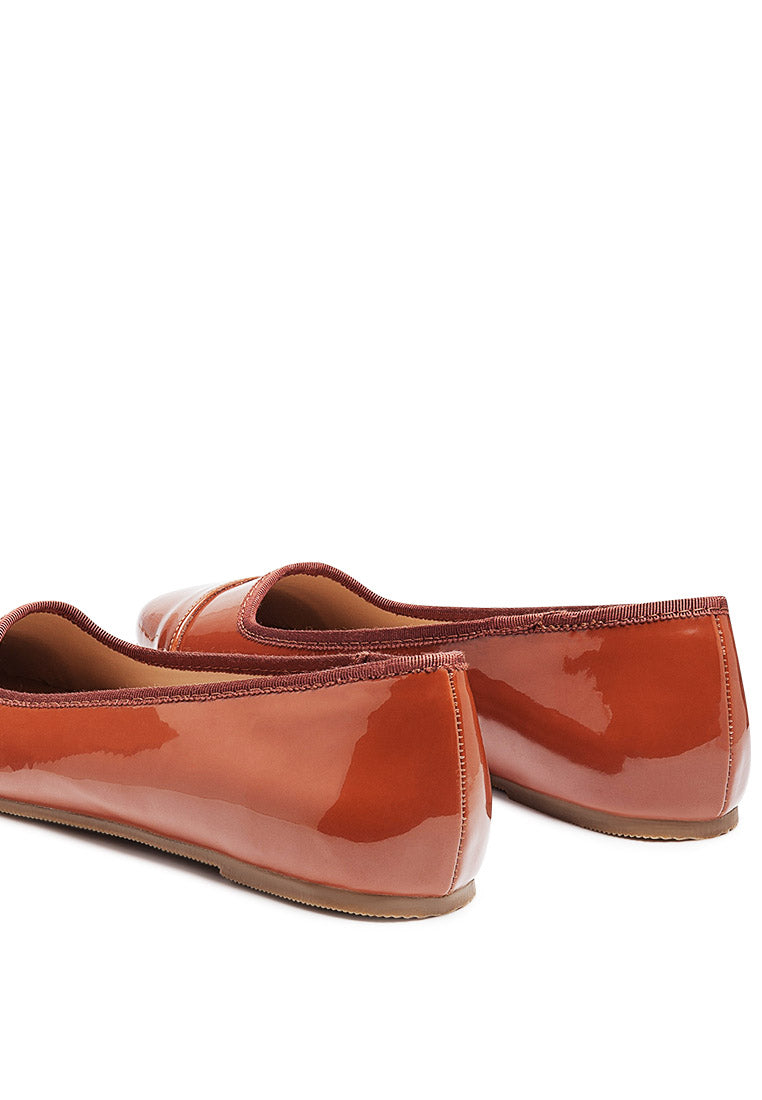 Camella Round Toe Ballerina Flats