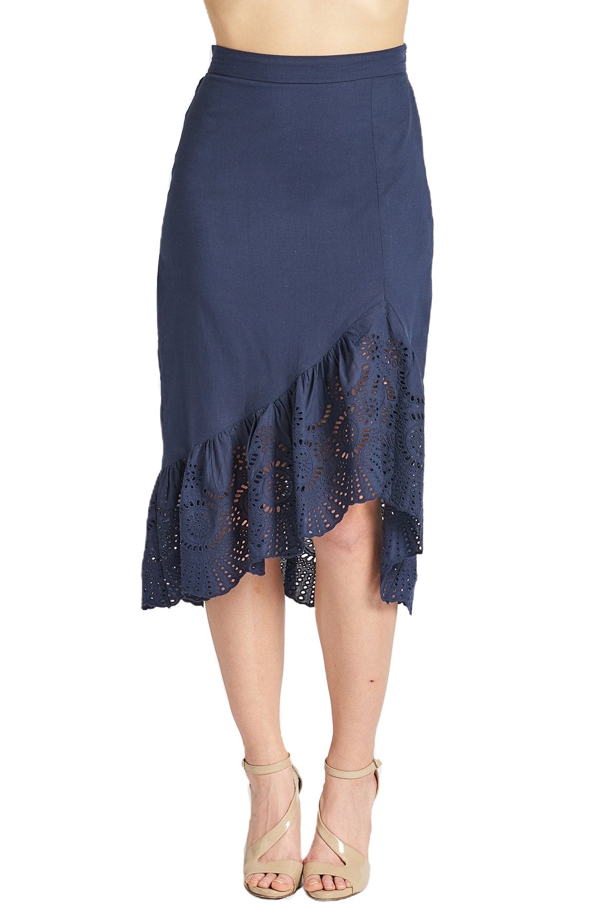 Aspen Summer Asymmetric Hi-Lo Skirt