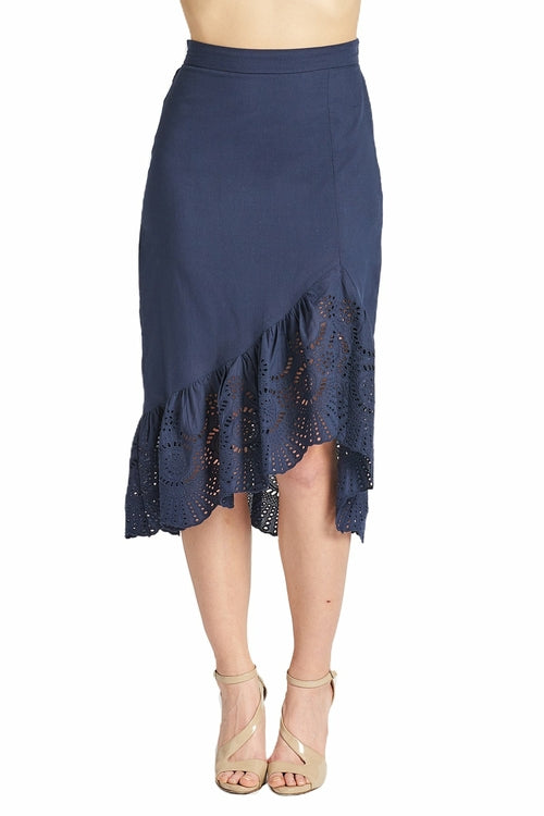 Aspen Summer Asymmetric Hi-Lo Skirt