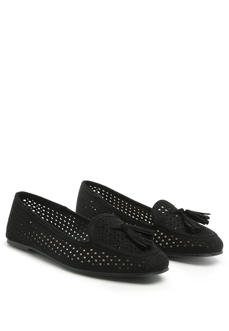 Ruby Nest Perforated Microfiber Loafer