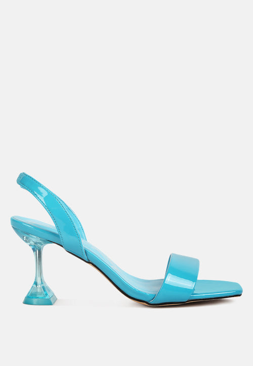 Nexus Clear Spool Heel Sandals