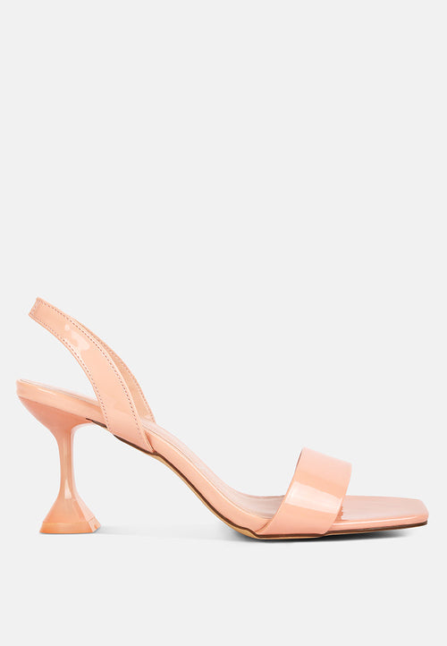 Nexus Clear Spool Heel Sandals