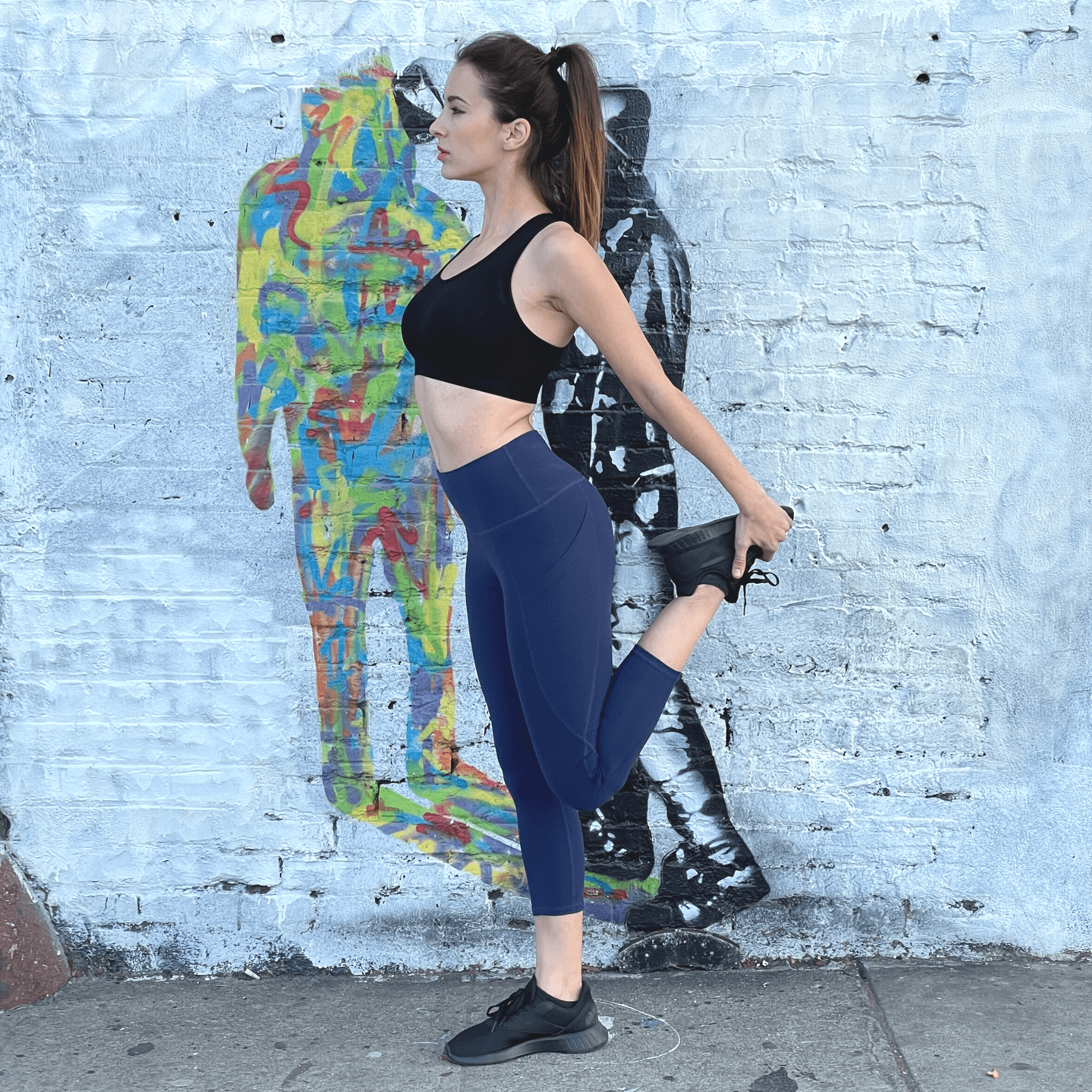 Seajoy Athletic High-waisted Capri Leggings With Hip Pockets