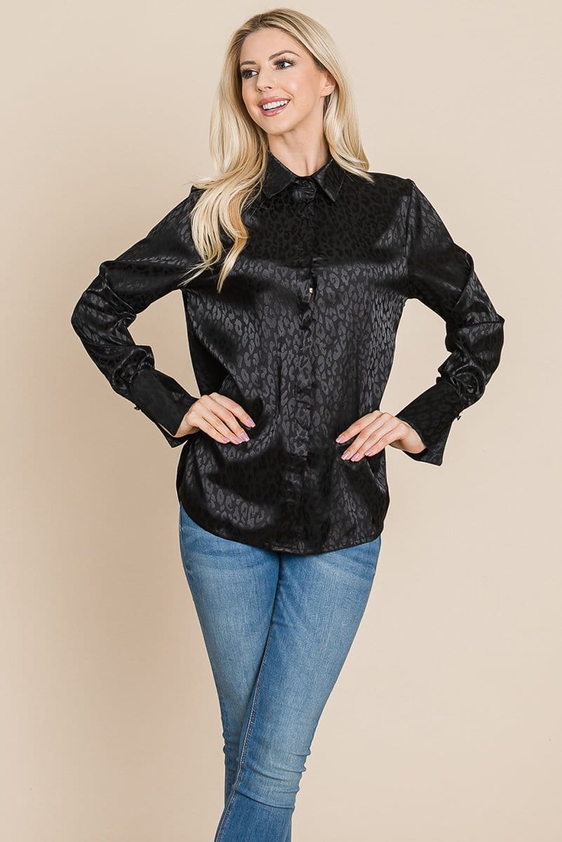 GIA Satin Animal Blouse