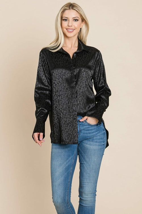 GIA Satin Animal Blouse