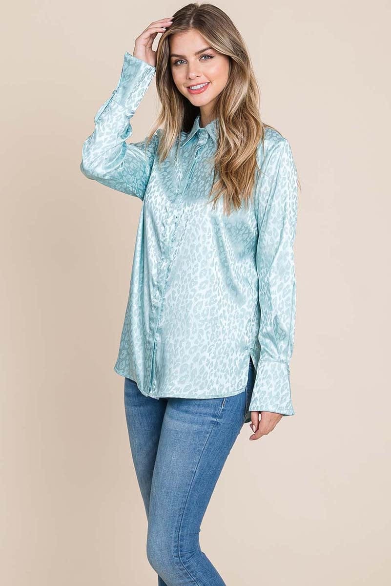 GIA Satin Animal Blouse