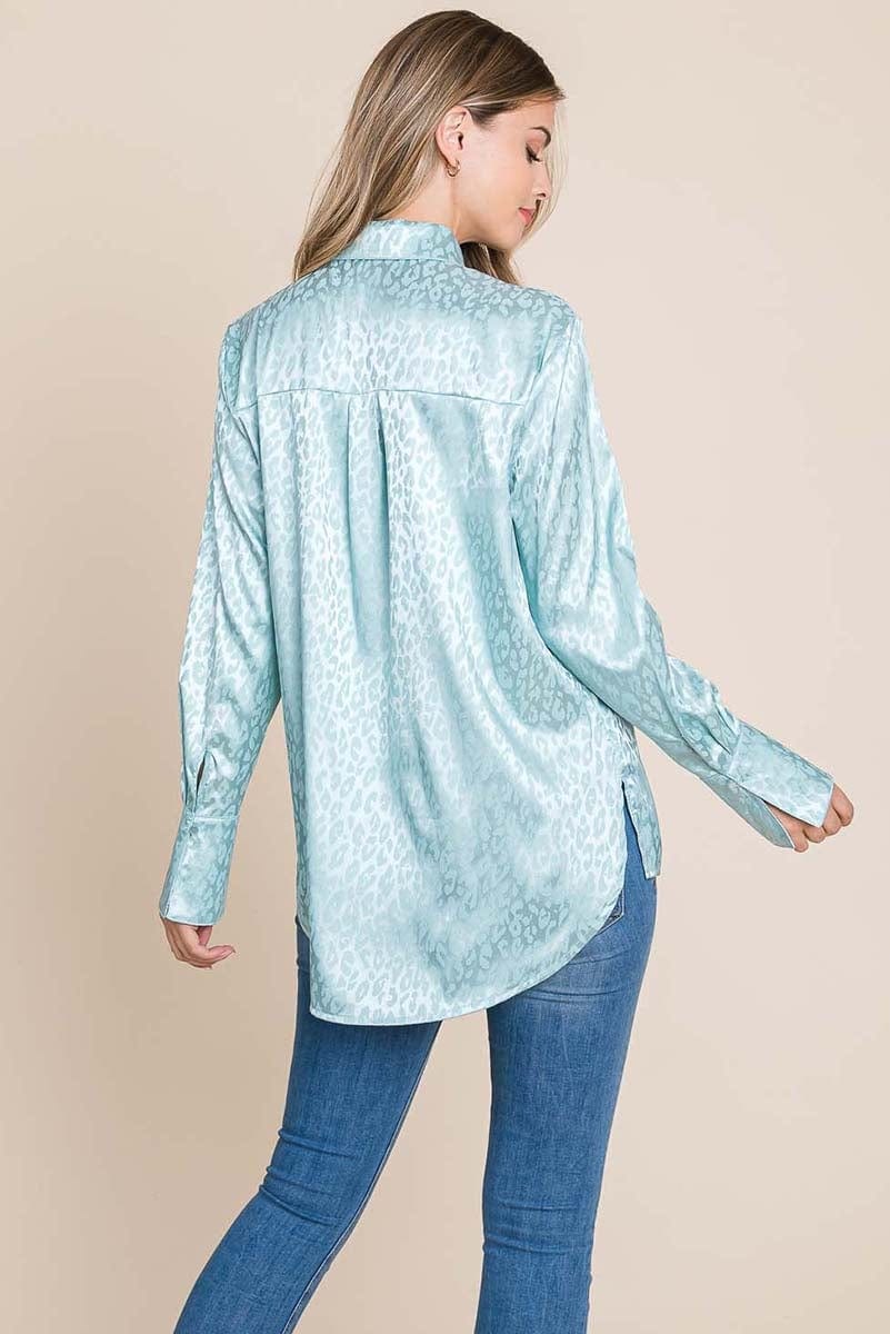 GIA Satin Animal Blouse