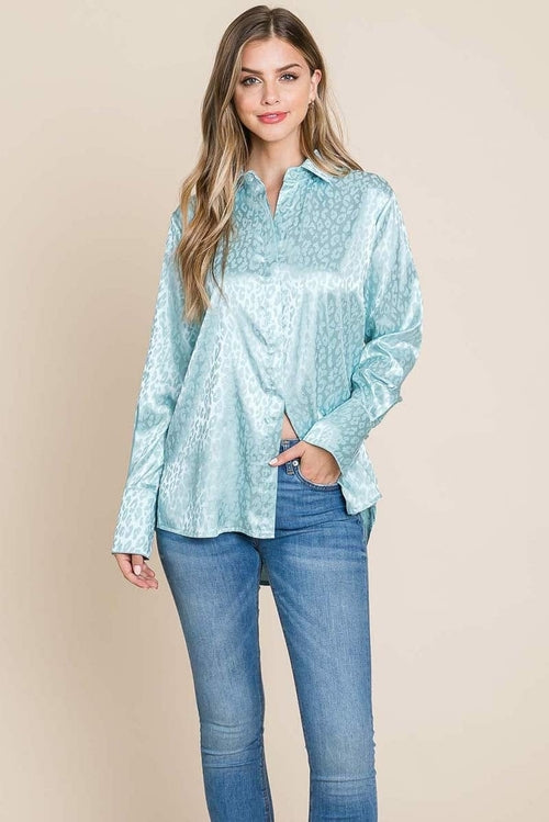 GIA Satin Animal Blouse