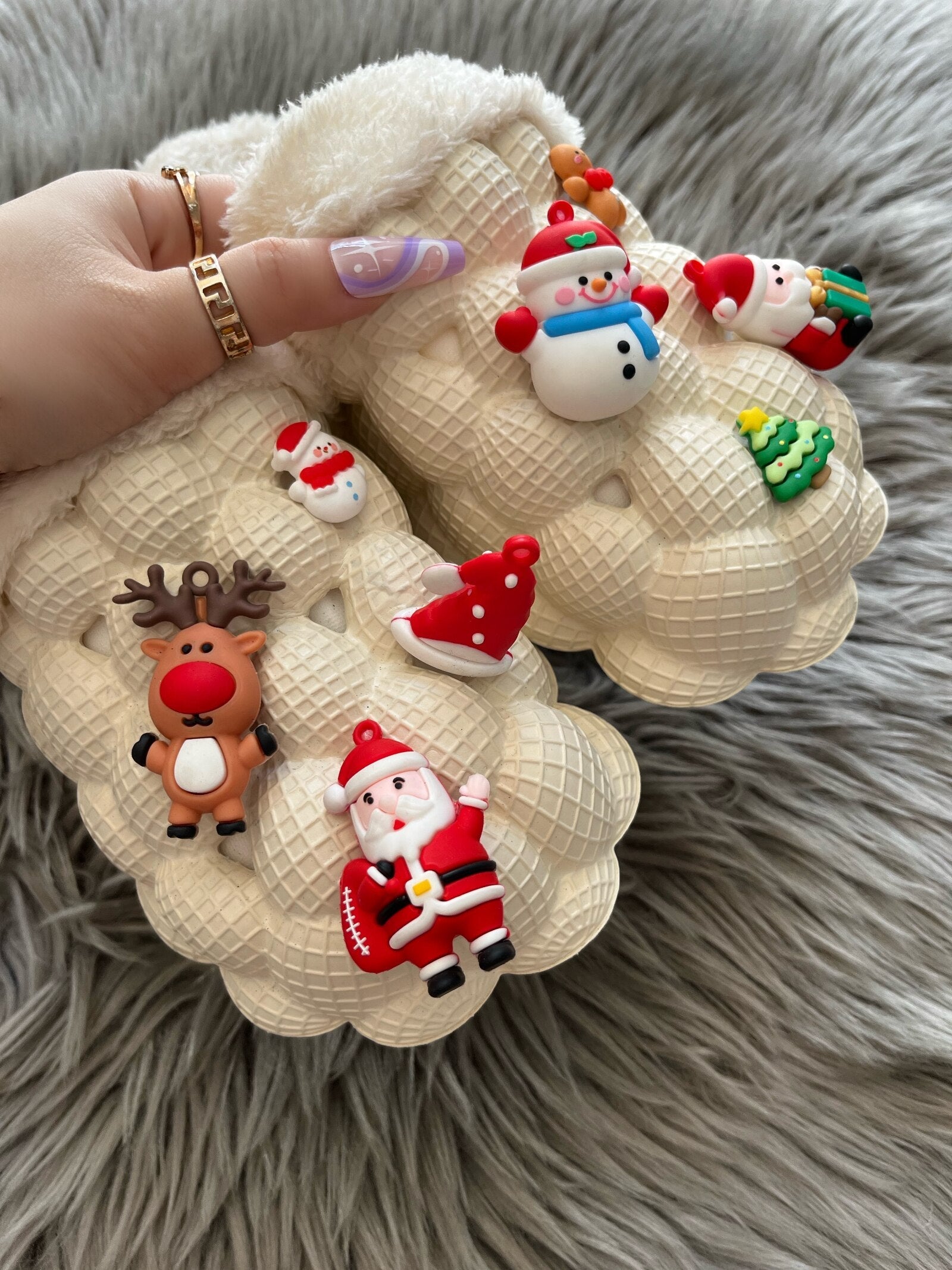 Bubble Christmas Slides (Apricot)