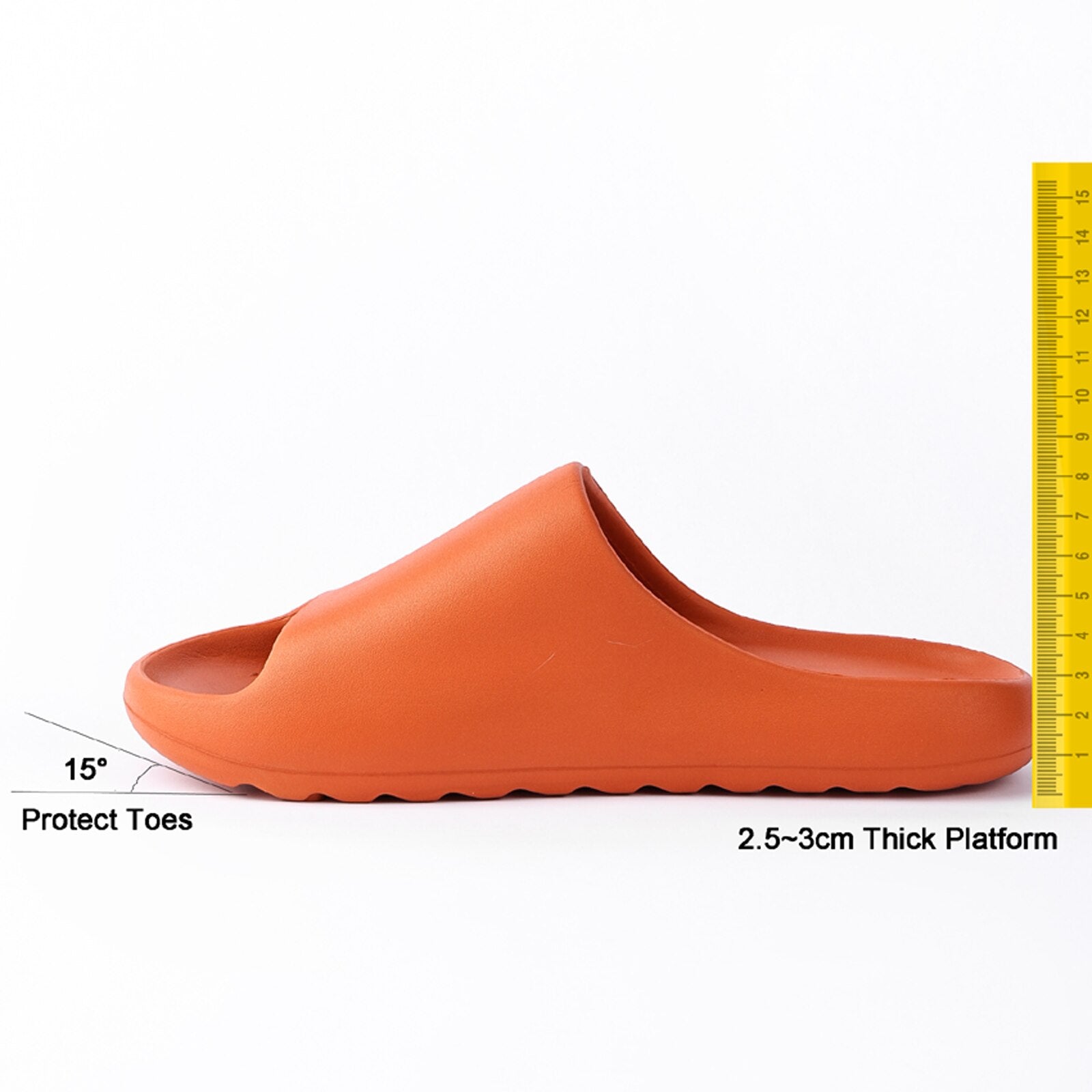 Platform Chunk Pillow Slides (Orange)