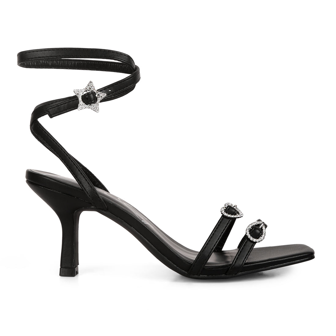 SLAY Buckle High Heel Sandals