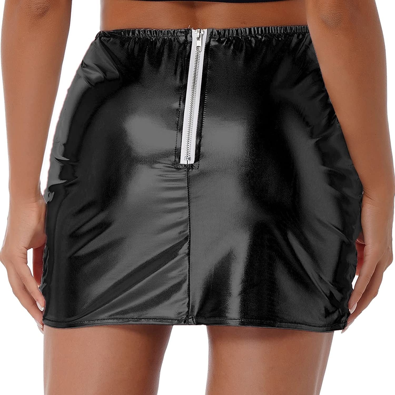 Cici Esteban Metallic A-Line Skirt