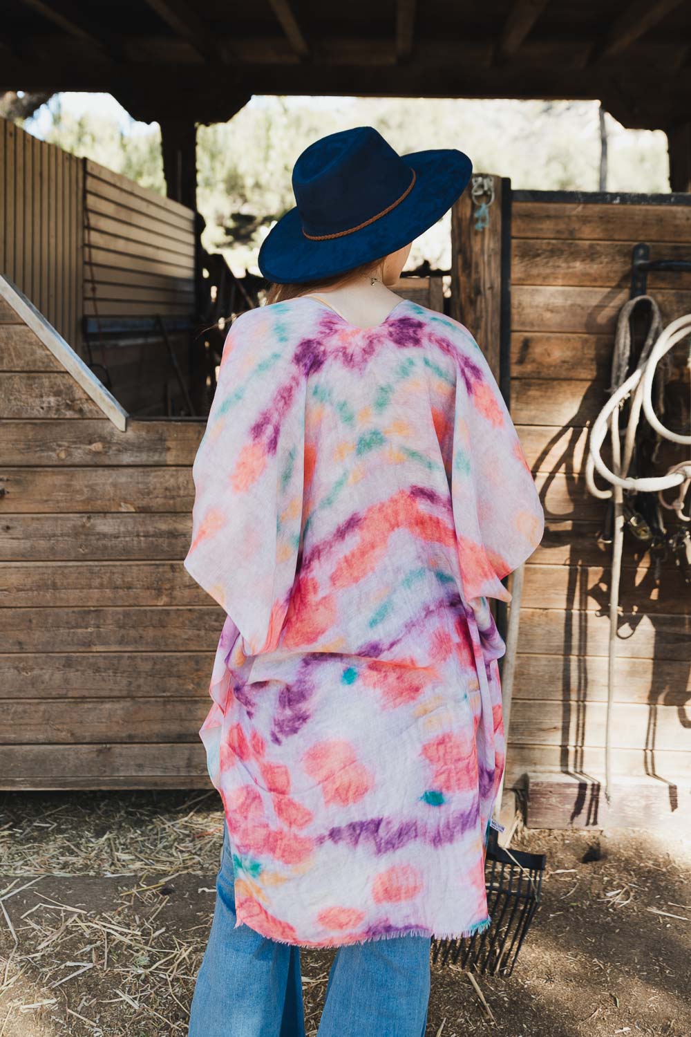 Esther Khan Tie Die Sunset Cover Up