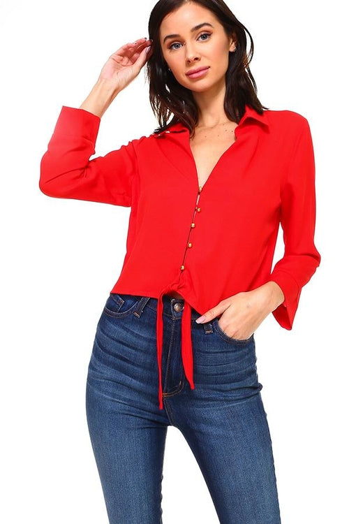 ARROW Front Tie Bonita Blouse