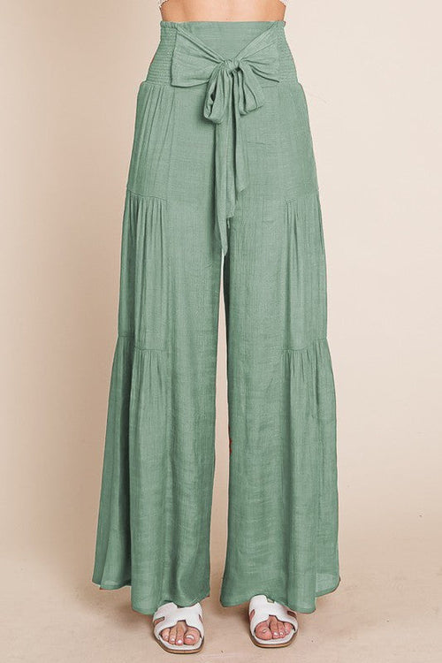 Sienna Drift Tie-Front Wide Leg Pants