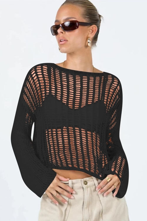 Shelby Nance Long Sleeve Open Neck Cover U