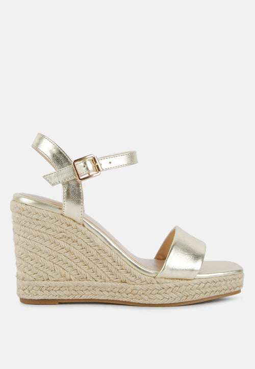 Lisa Augie Woven Wedge Sandals